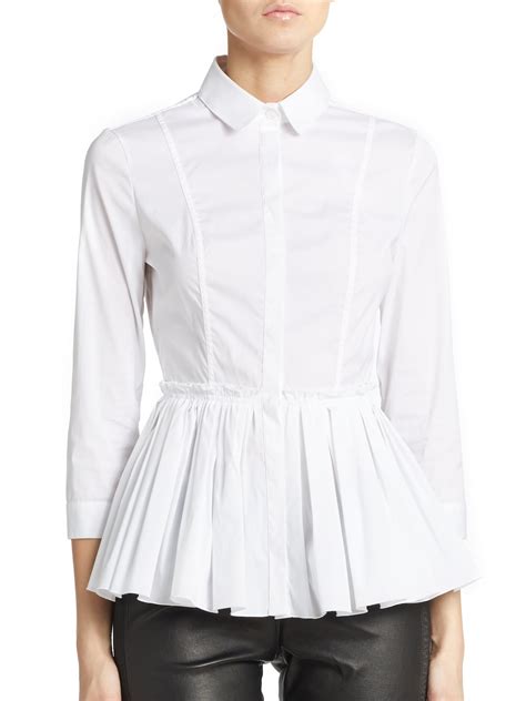 blouse pleated|Womens Pleated Blouses